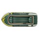 Intex Inflatable Air PVC Seahawk 4 Boat Set, Multi Color