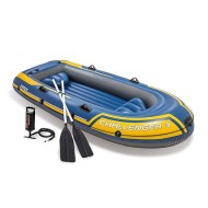 Intex Challenger 3 Inflatable Boat with Oars - Three Man Blow Up Raft