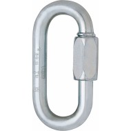 Edelrid oval steel light weight screw link 8mm certified weight 77G