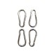 Prospo 10X100mm stainless steel spring snap hook carabiner pack of 4 Prospo 10X100mm stainless steel spring snap hook carabiner pack of 4