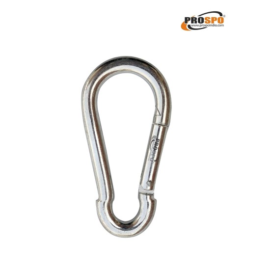 Prospo 10X100mm stainless steel spring snap hook carabiner pack of 4 Prospo 10X100mm stainless steel spring snap hook carabiner pack of 4