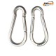 Prospo 10X100mm stainless steel spring snap hook carabiner pack of 4 Prospo 10X100mm stainless steel spring snap hook carabiner pack of 4