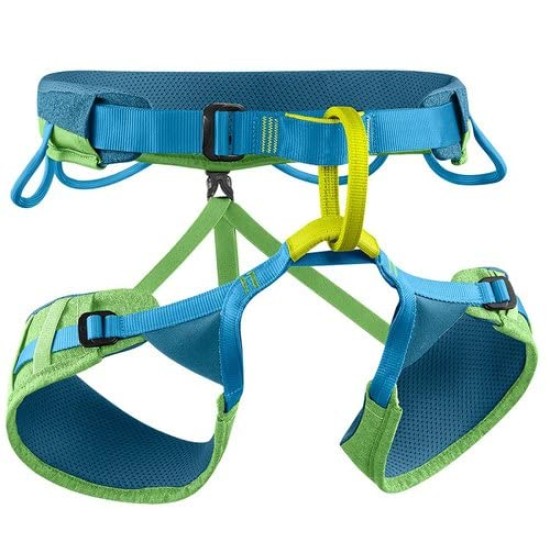 Edelrid jay III harness small - 3D mesh padding slide block buckle dyneema abrasion protector Edelrid jay III harness small - 3D mesh padding slide block buckle dyneema abrasion protector