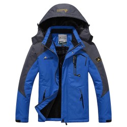 Men's Mountain Waterproof Ski Windproof Winter Warm Jacket for Camping Hiking Skiing
