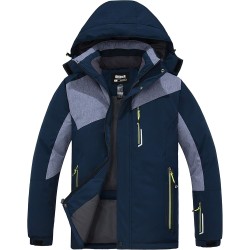 Men's Waterproof Ski Jackets - Warm Winter Snow coat 