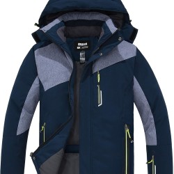 Men's Waterproof Ski Jackets - Warm Winter Snow coat 