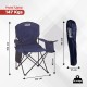Coleman polyester sturdy foldable oversized quad camping chair with attached can cooler and cup holder ( blue) Coleman polyester sturdy foldable oversized quad camping chair with attached can cooler and cup holder ( blue)