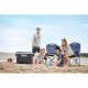 Coleman polyester sturdy foldable oversized quad camping chair with attached can cooler and cup holder ( blue) Coleman polyester sturdy foldable oversized quad camping chair with attached can cooler and cup holder ( blue)