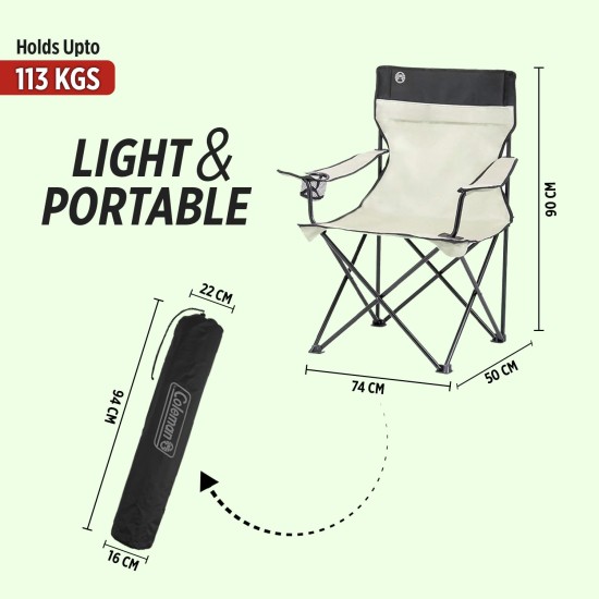 Coleman polyester standard quad lightweight camping chair Coleman polyester standard quad lightweight camping chair