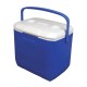 Coleman 30qt excursion ice box 28l large cooler box with strong handle holds 38cans and 2 litre bottle upright blue 