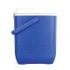 Coleman 30qt excursion ice box 28l large cooler box with strong handle holds 38cans and 2 litre bottle upright blue 