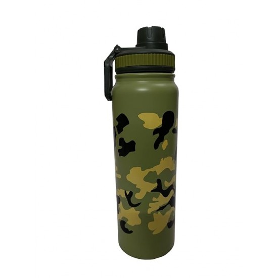 Camouflage Water Bottle Light Green