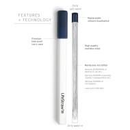 Lifestraw sip reusable water filter straw with carry case, remove microplastics bacteria and parasites for travel and everyday use-stainless steel