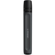 Lifestraw peak series personal water filter straw for outdoor emergency backup filtration & ultralight hydration sand black