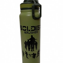 Military Water Bottle Light Green