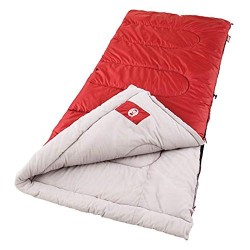 Coleman polyester palmetto sleeping bag for adults -1 to 10 degree celsius lightweight rectangular sleep bag for travelling and outdoors 