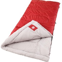 Coleman polyester palmetto sleeping bag for adults -1 to 10 degree celsius lightweight rectangular sleep bag for travelling and outdoors 