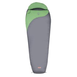 Coleman 10degree celsius polyester sleeping bag for motorcyclists  backpackers travelling camping green grey