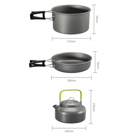 Cookware Set for 2-3 People 